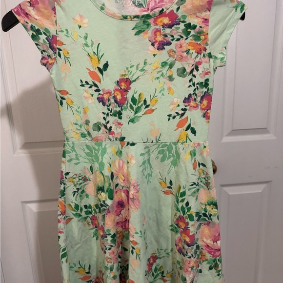 The Children's Place Floral Dress - Mint and Pink - Picture 2 of 3